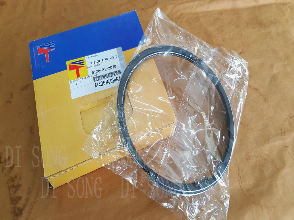 6128-31-2070 Piston Ring KOMATSU S6D155 Motor Segmanı İş Makinası Yedek Parça