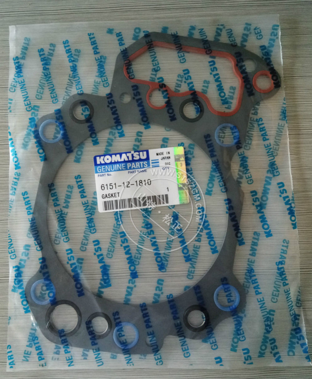 6151-12-1810 Head Gasket KOMATSU S6D125E Motor Silindir Kapak Contası İş Makinası Yedek Parça