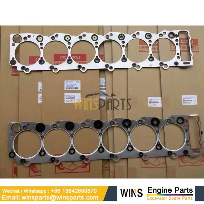 8-97601819-4 Silindir Kapak Contası ISUZU Motor 6HK1 Cylinder Head Gasket 8976018194 İş Makinası Yedek Parça