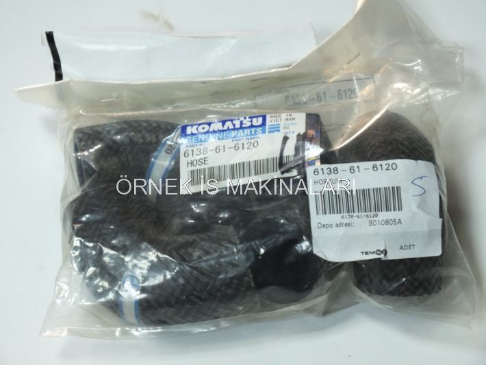 6138-61-6120 Hose, Devirdaim Hortumu S6D110 Komatsu Wa420-1 İş Makinası Yedek Parça