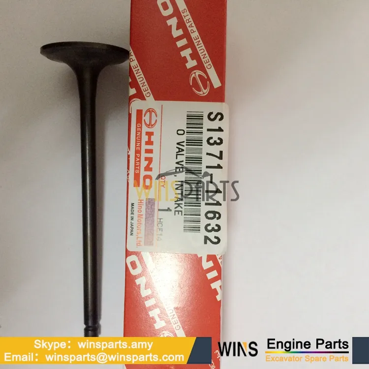 VH137111632A Intake Valve, Emme Supap HINO J08E Motor İş Makinası Yedek Parça