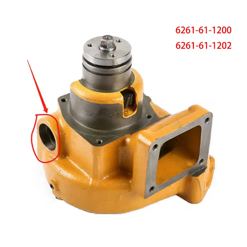 6261-61-1200 Devirdaim Su Pompası Motor SAA6D140E KOMATSU İş Makinası Yedek Parça