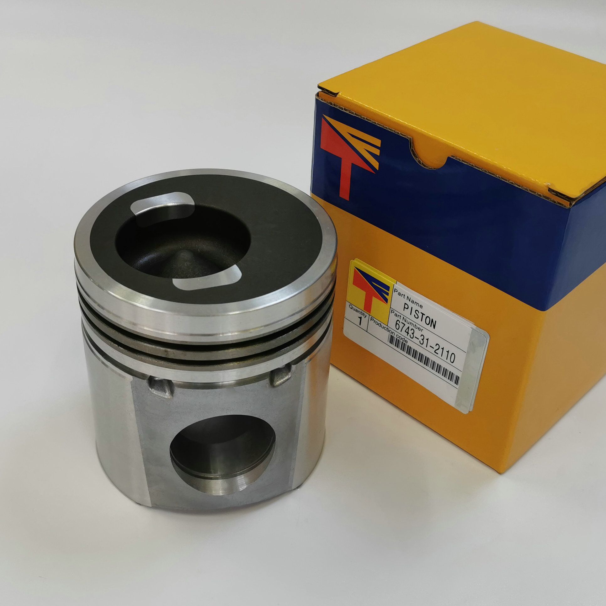 6743-31-2110 Piston Engine SAA6D114E Komatsu Motor İş Makinası Yedek Parça