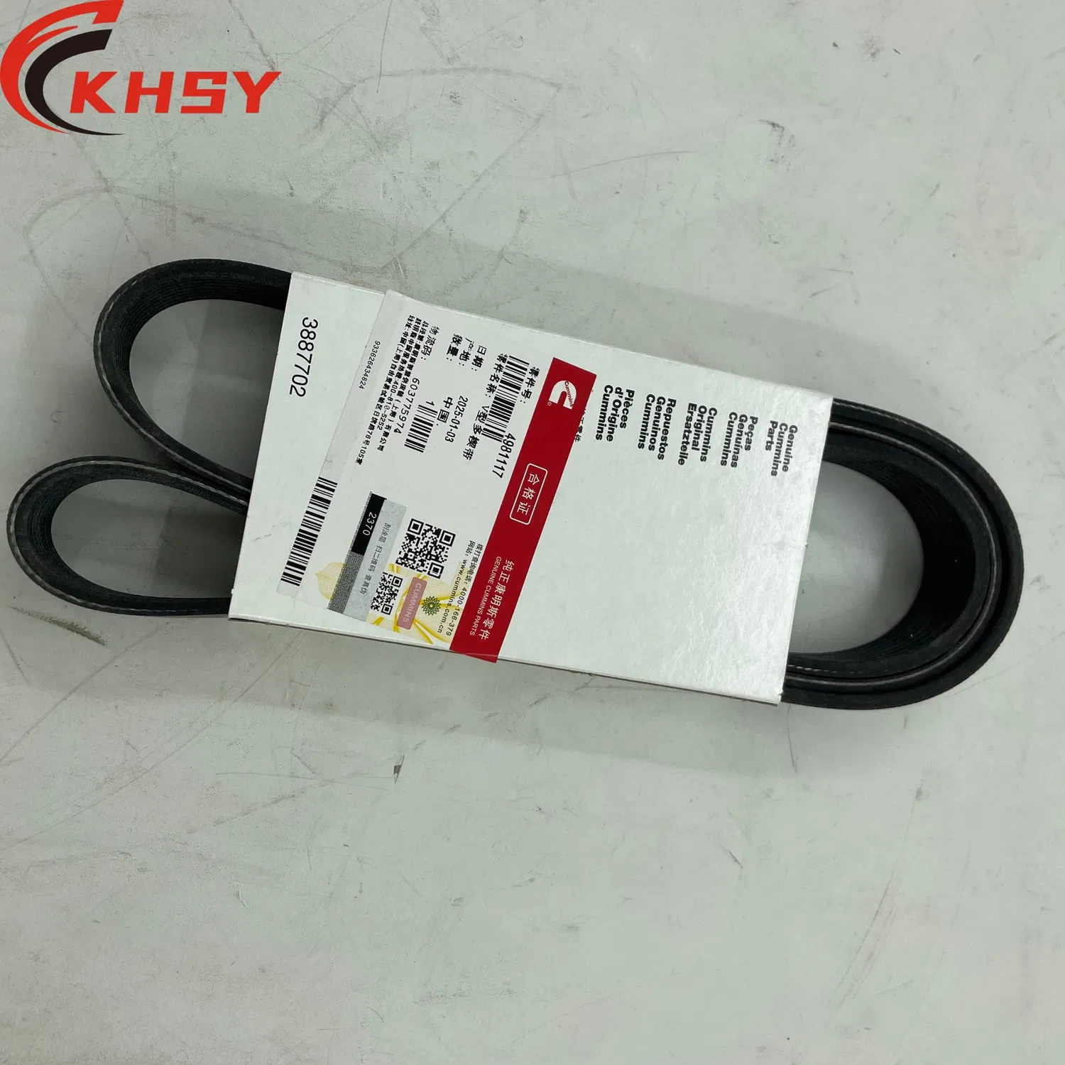3299257 V-Belt Engine QSB5.9 Cummins Motor V-kayışı İş Makinası Yedek Parça