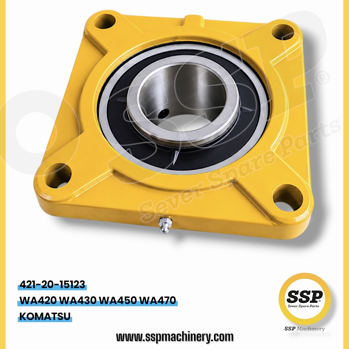 421-20-15123 Shaft Askı Rulmanı KOMATSU Bearing Flange İş Makinası Yedek Parça
