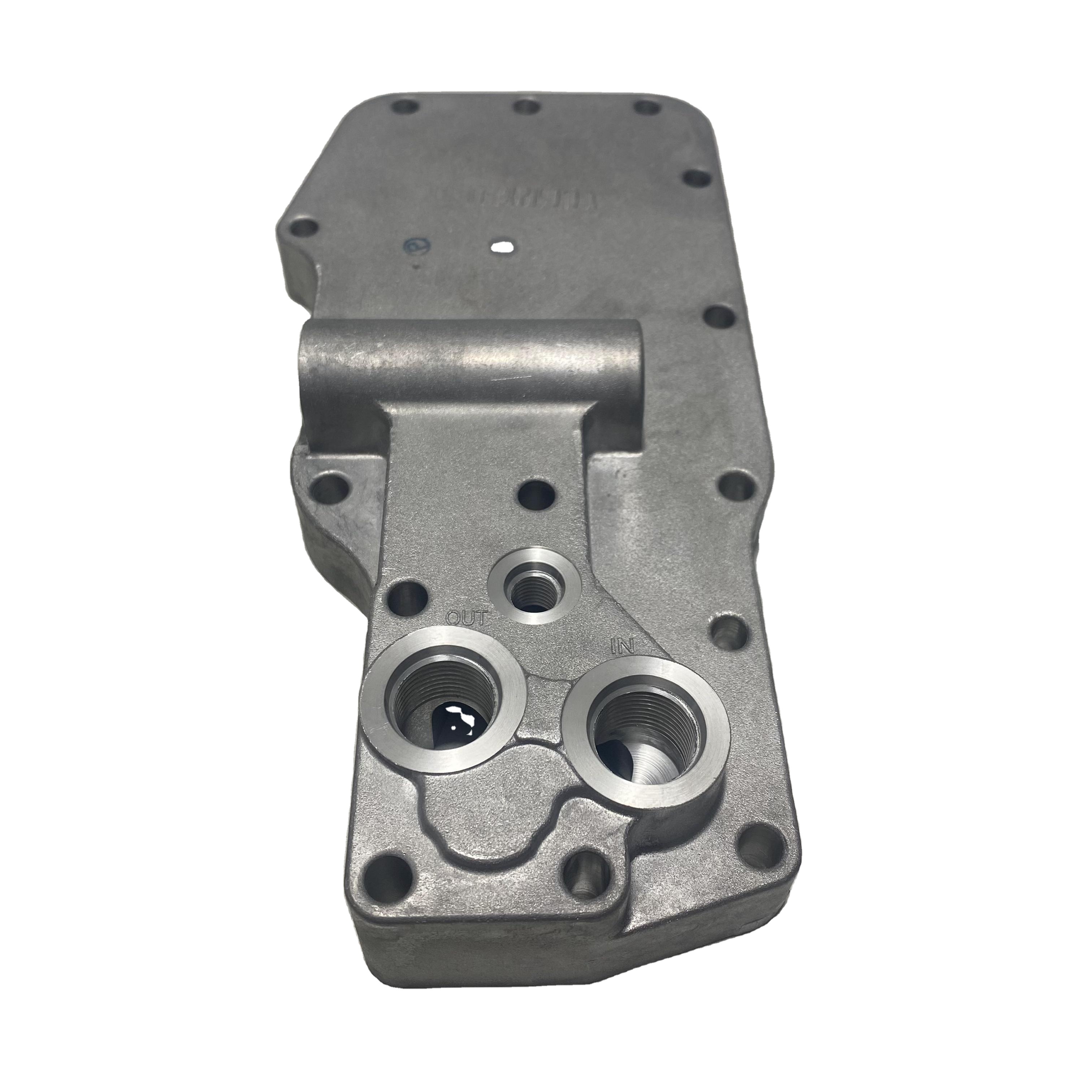 3979393 Head Lup Oil Filter (Cover Core Oil Cooler CUMMINS QSB6.7) Motor Yağ Soğutucu Kapağı İş Makinası Yedek Parça