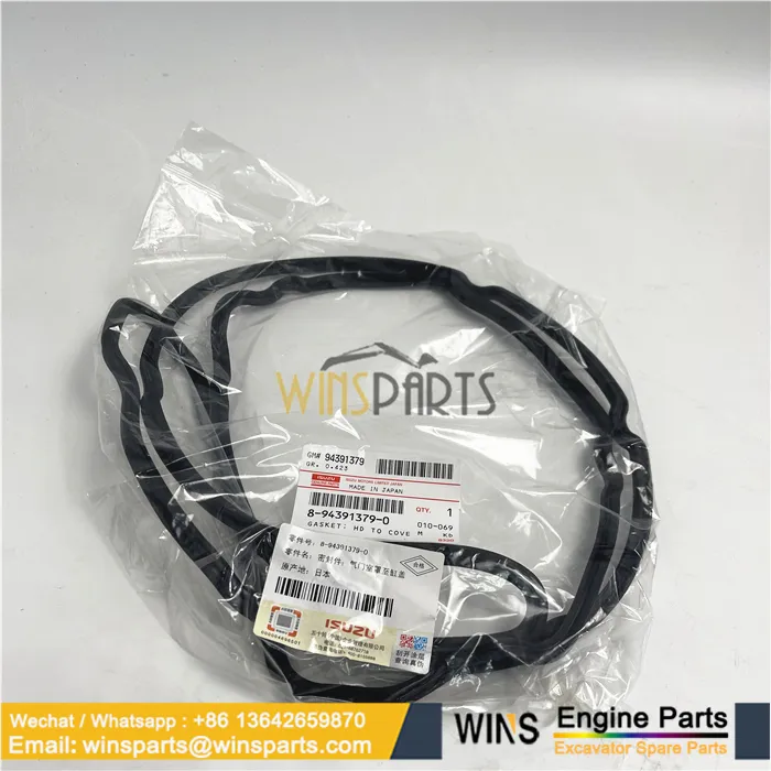 8943913790 Külbütör Kapak Contası Motor 6HK1 ISUZU Engine Gasket Cover 8-94391379-0 İş Makinası Yedek Parça