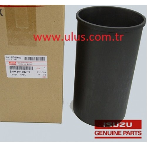 8-94391603-1 Liner Motor Gömleği ISUZU 6HK1 - 4HK1 Engine Liner 8943916031 İş Makinası Yedek Parça