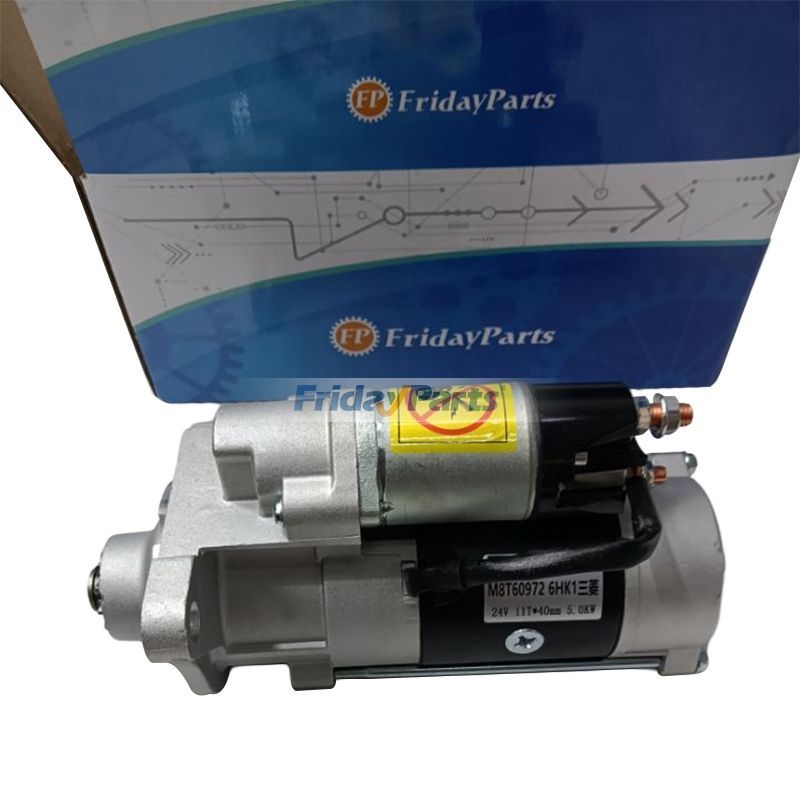 1811004142 Starter ISUZU 6HK1 Motor Marş Dinamosu 1-81100414-2, 181100-4142 İş Makinası Yedek Parça