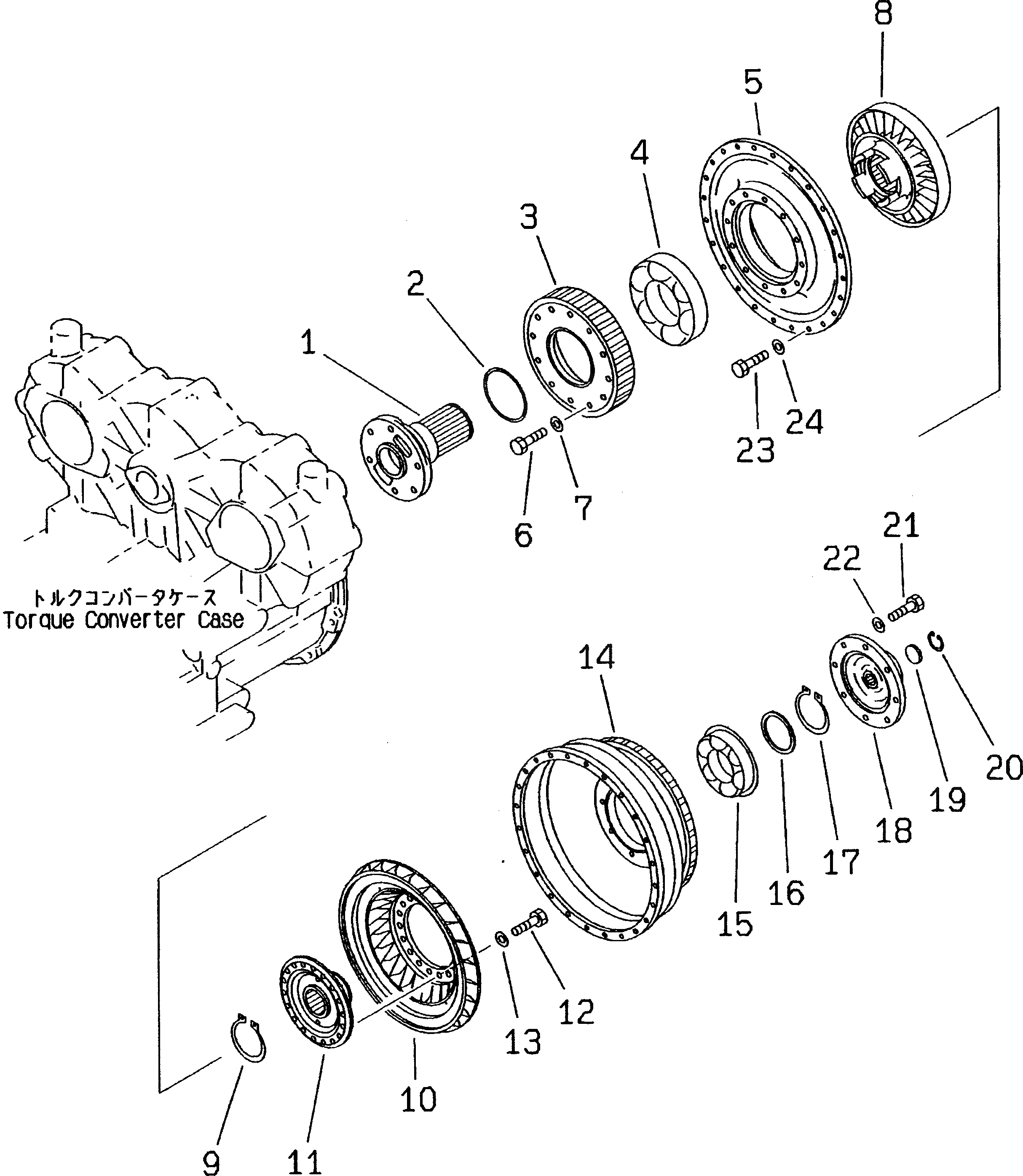 711-50-41210 Case Torque, Tork Kapağı WA420-3 KOMATSU İş Makinası Yedek Parça