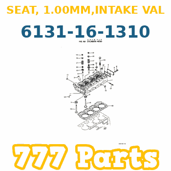 6138-16-1310 Seat Intake Valve 1mm Engine KOMATSU, 6138-16-1310 Emme Supap Bagası 1mm KOMATSU Motor İş Makinası Yedek Parça