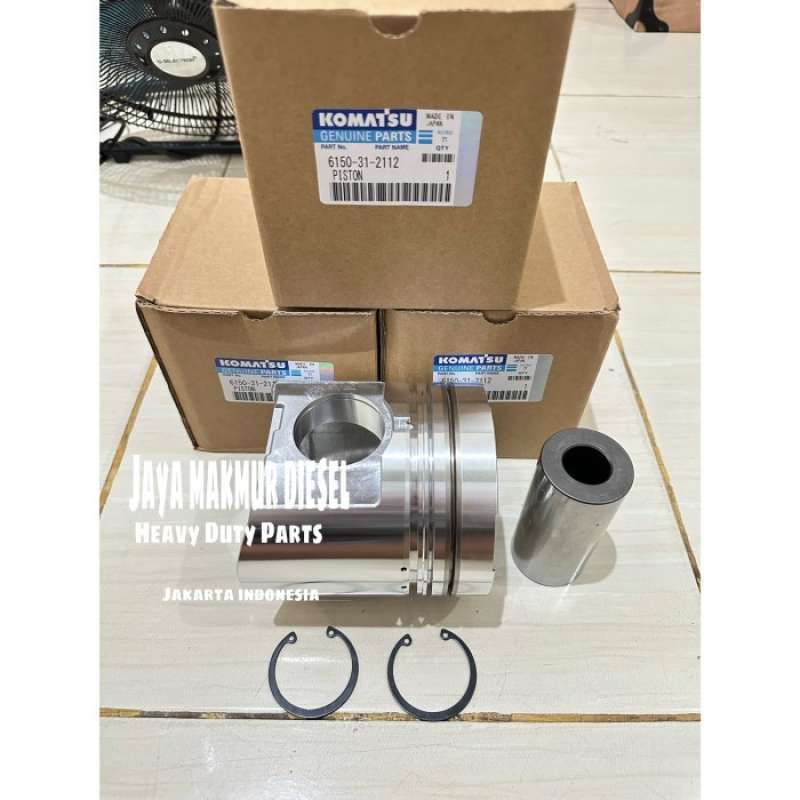 6150-31-2112 Piston Engine KOMATSU 6D125 Motor Pistonu İş Makinası Yedek Parça