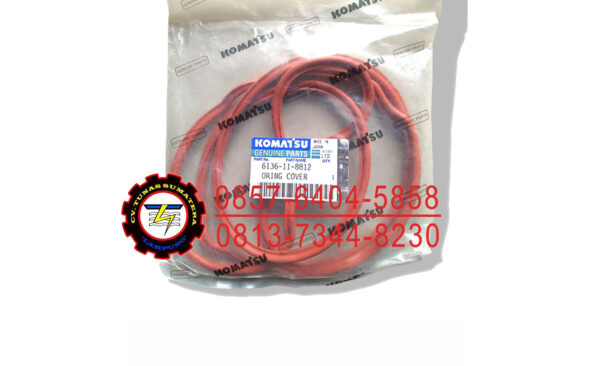 6136-11-8812 O-ring Cover Head KOMATSU S6D105 Motor Külbütör Kapak Lastiği İş Makinası Yedek Parça