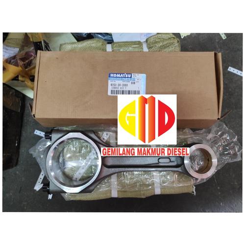 6151-31-3200 Piston Kolu Motor SAA6D125E KOMATSU İş Makinası Yedek Parça