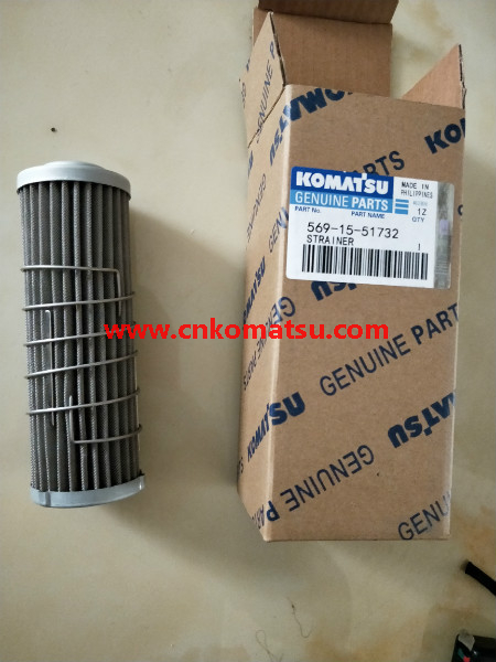 569-15-51732 Element Asembly KOMATSU Filitre Şanzıman Pilot Filitresi İş Makinası Yedek Parça