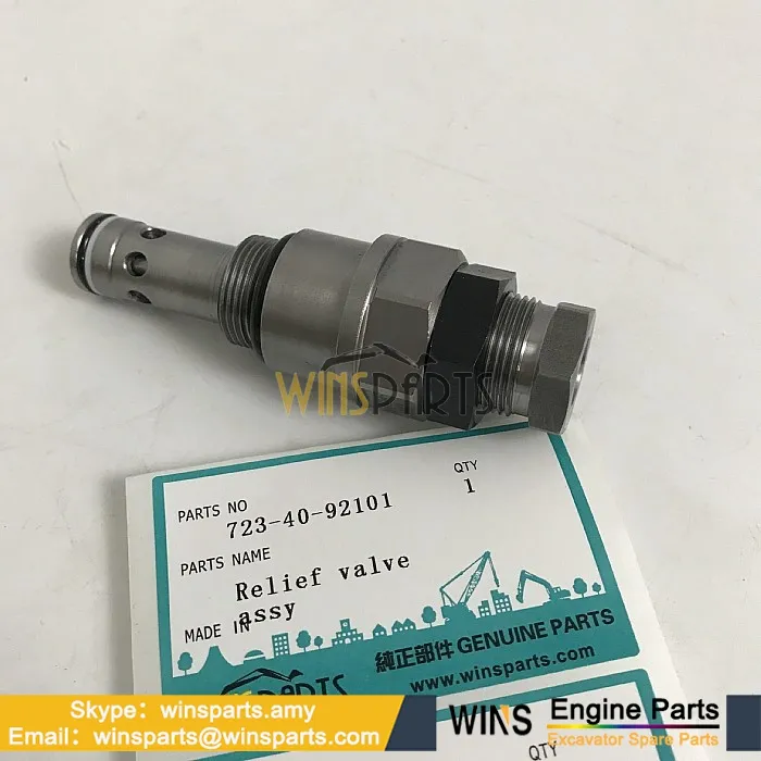 723-40-92101 Relif valf ana kumanda valfi KOMATSU Valve assy relief İş Makinası Yedek Parça