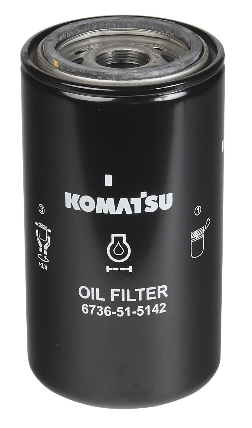 6736-51-5142 Yağ Filtresi Motor KOMATSU SAA6D107 Engine Cartridge, Oil Filter İş Makinası Yedek Parça