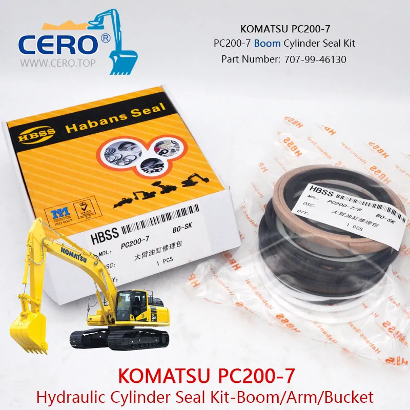 707-99-46130 Boom Cylinder Seal Kit KOMATSU Kaldırıcı Piston Keçe Tamir Takımı İş Makinası Yedek Parça