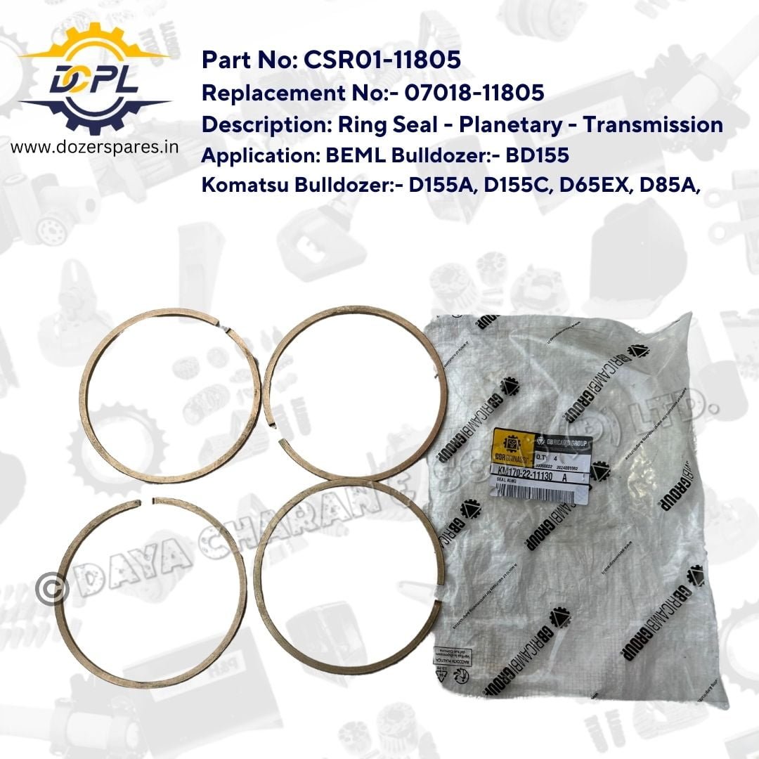 07018-01805 Ring Seal KOMATSU Sekman İş Makinası Yedek Parça
