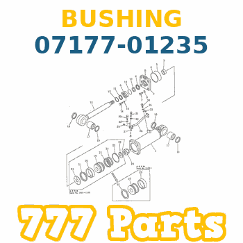 07177-01235 Bushing, Burç KOMATSU Silindir Burcu İş Makinası Yedek Parça
