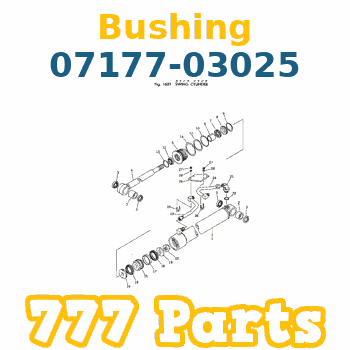 07177-03025 Bushing, Burç KOMATSU Silindir Burcu İş Makinası Yedek Parça