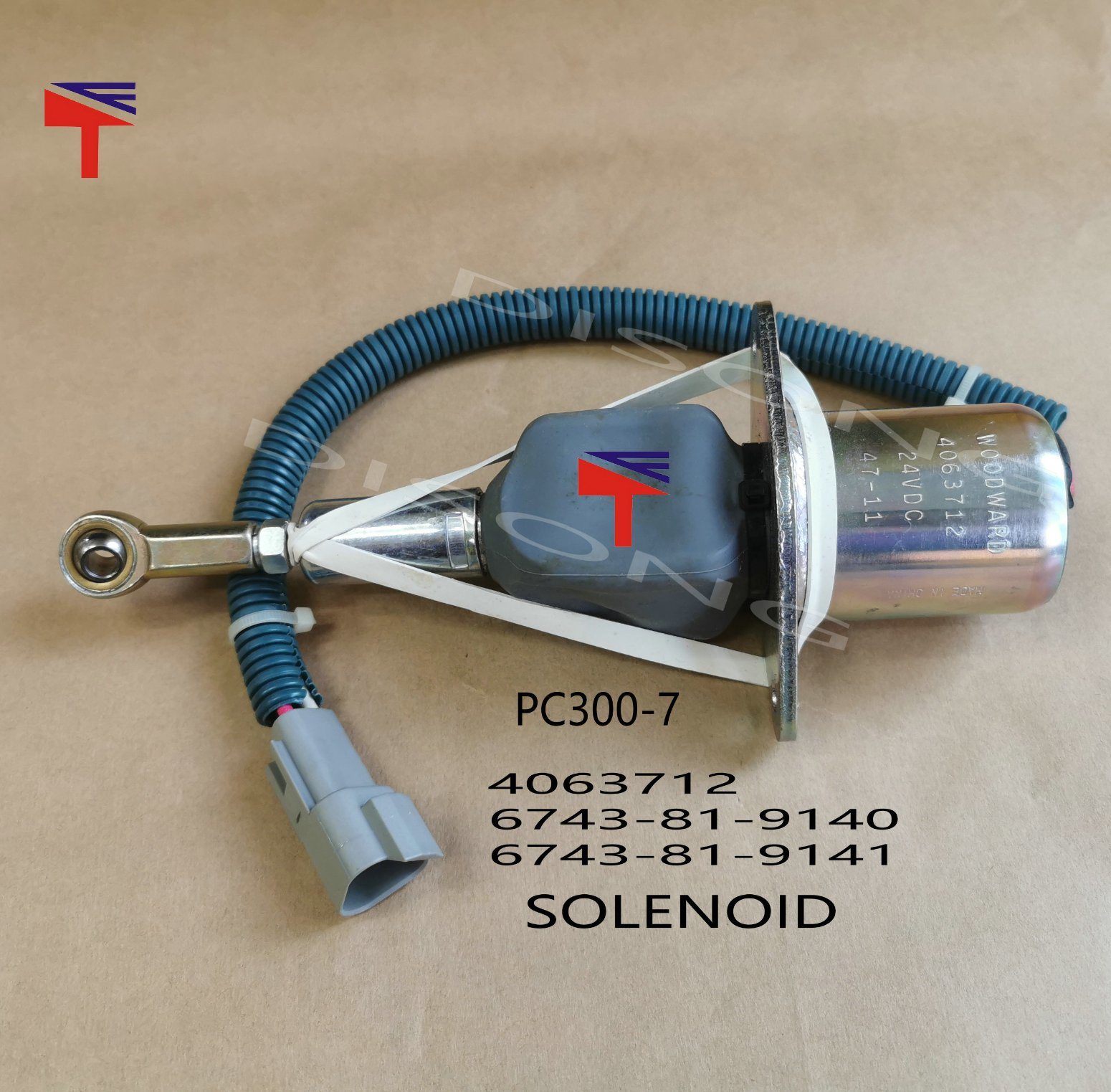 600-815-5941 Selenoid Stop KOMATSU S6D105 Engine, 600-815-5941 Stop Selenoidi 6D105 Komatsu Motor İş Makinası Yedek Parça