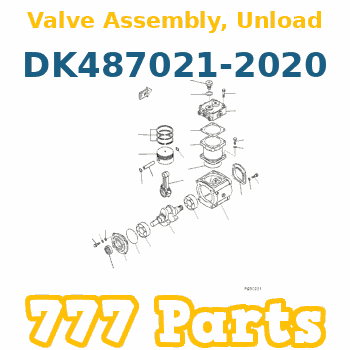 DK487021-1220 Valve Assy Unloader Air Compressor KOMATSU Kompresör Kapak Valfi İş Makinası Yedek Parça