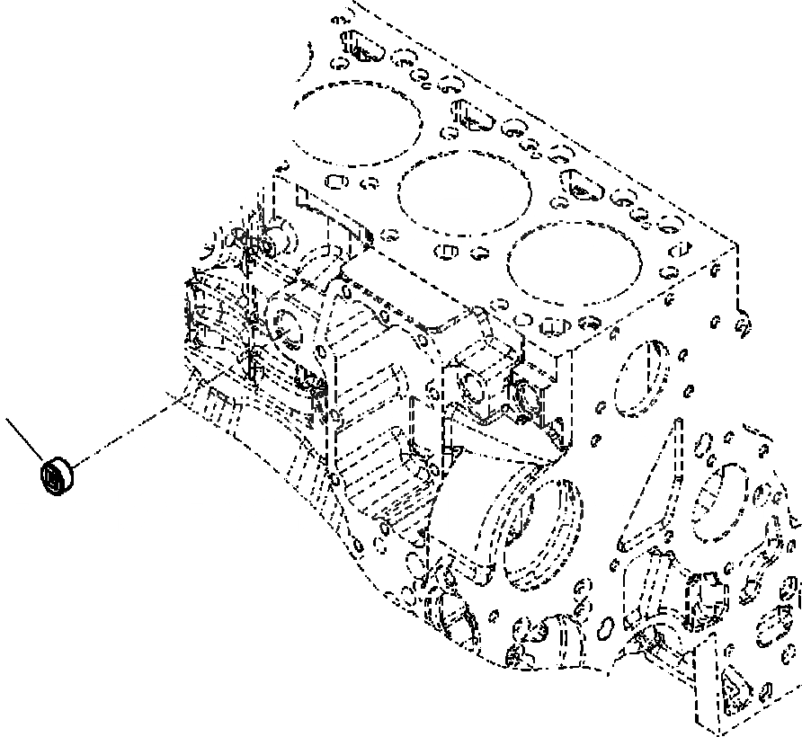 6732-11-1920 Water Plug, Su Tapası Komatsu Motor İş Makinası Yedek Parça