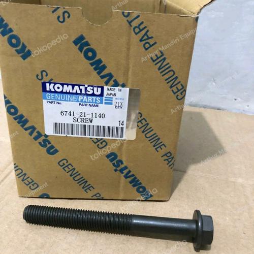 6741-21-1140 Bolt Cap Main Engine Komatsu Motor Ana Yatak Kep Civatası İş Makinası Yedek Parça