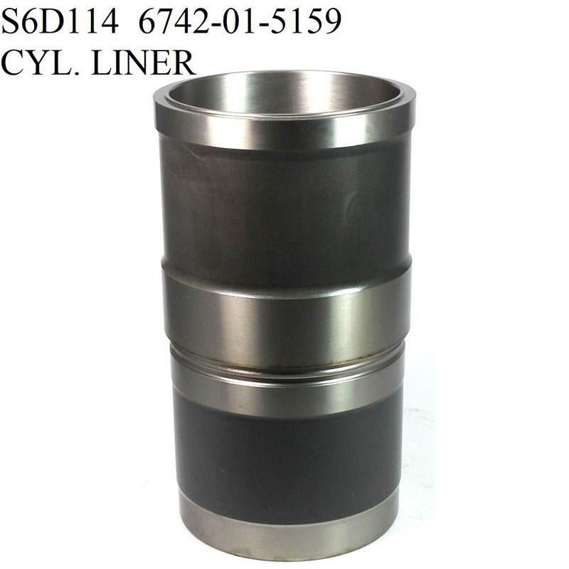 6742-01-5159 Liner Kit Cylinder SAA6D114E Komatsu Motor Gömleği + Gömlek Lastiği İş Makinası Yedek Parça