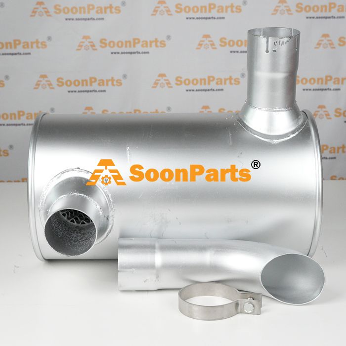 6754-11-5310 Muffler KOMATSU SAA6D107E Motor Eksoz Kazanı İş Makinası Yedek Parça