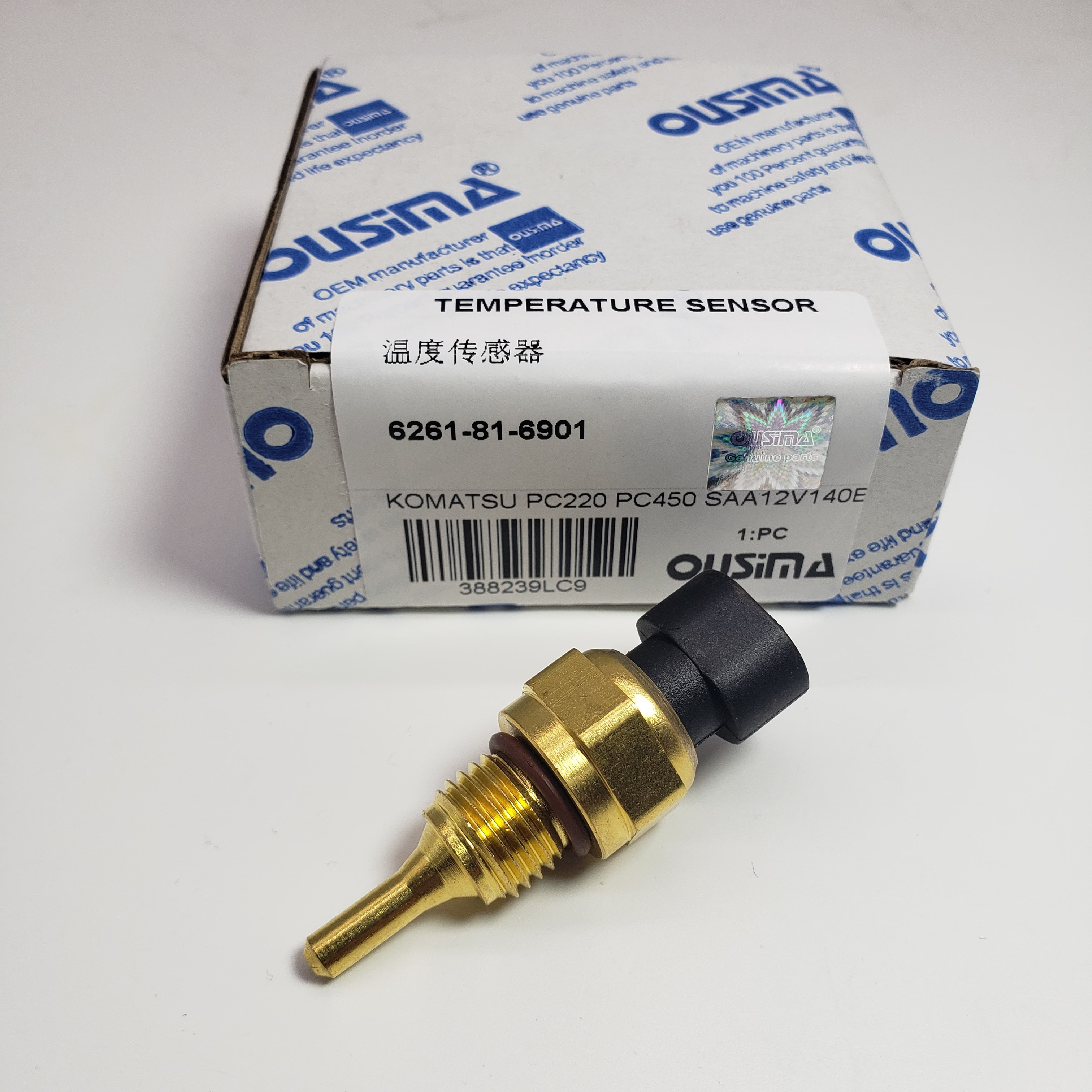 6261-81-6901 Sensor Tempature KOMATSU Motor Hararet Müşürü İş Makinası Yedek Parça