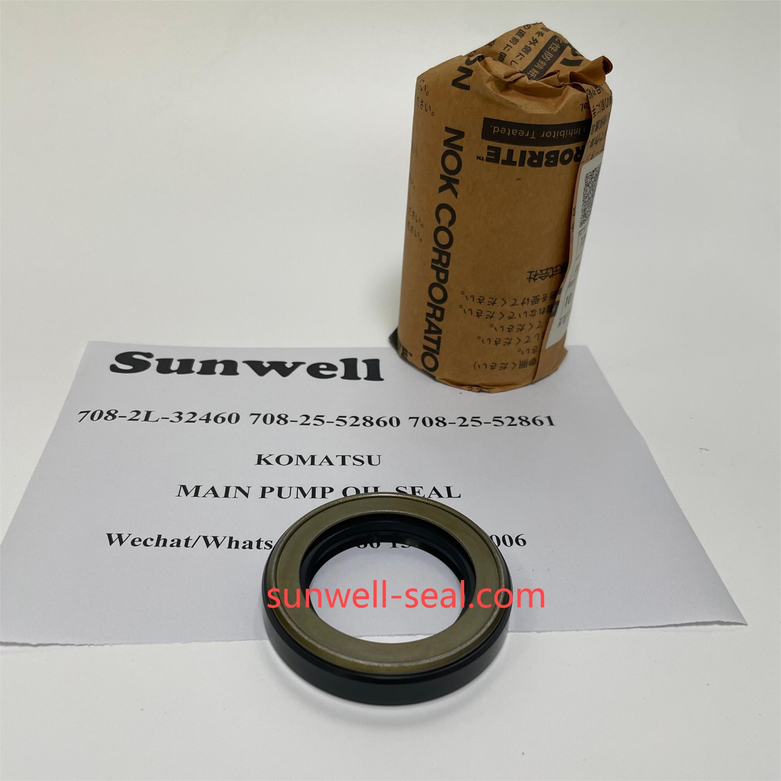 708-25-52861 Seal Oil Hydraulic Pump, KOMATSU 708-2L-32160 Keçe Ön Şaft Hidrolik Pompa Keçesi İş Makinası Yedek Parça