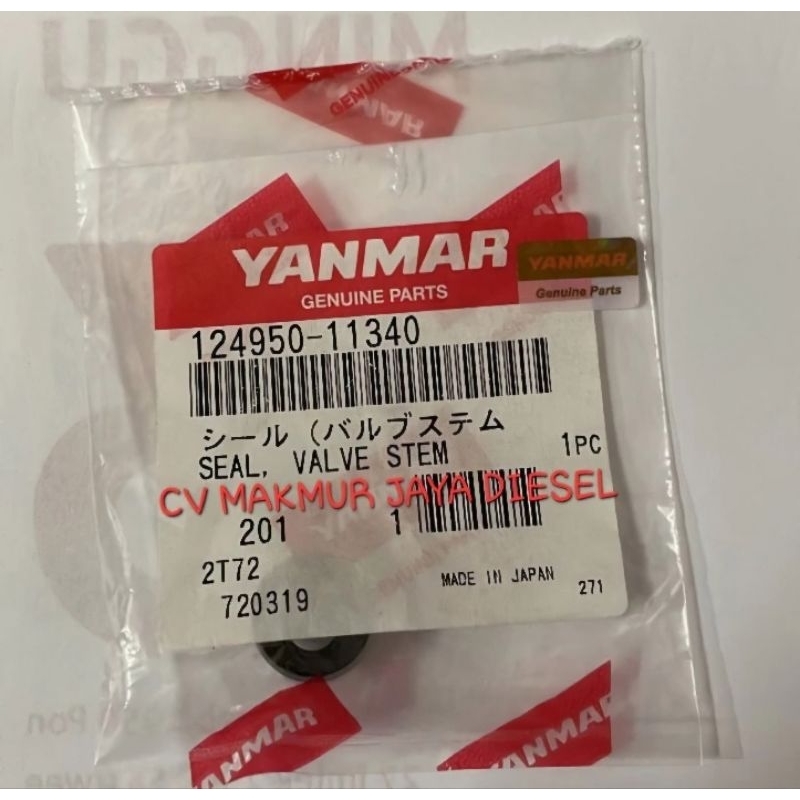 YM124950-11340 Supap Lastiği keçesi YANMAR Motor, Valve Seal Engine İş Makinası Yedek Parça