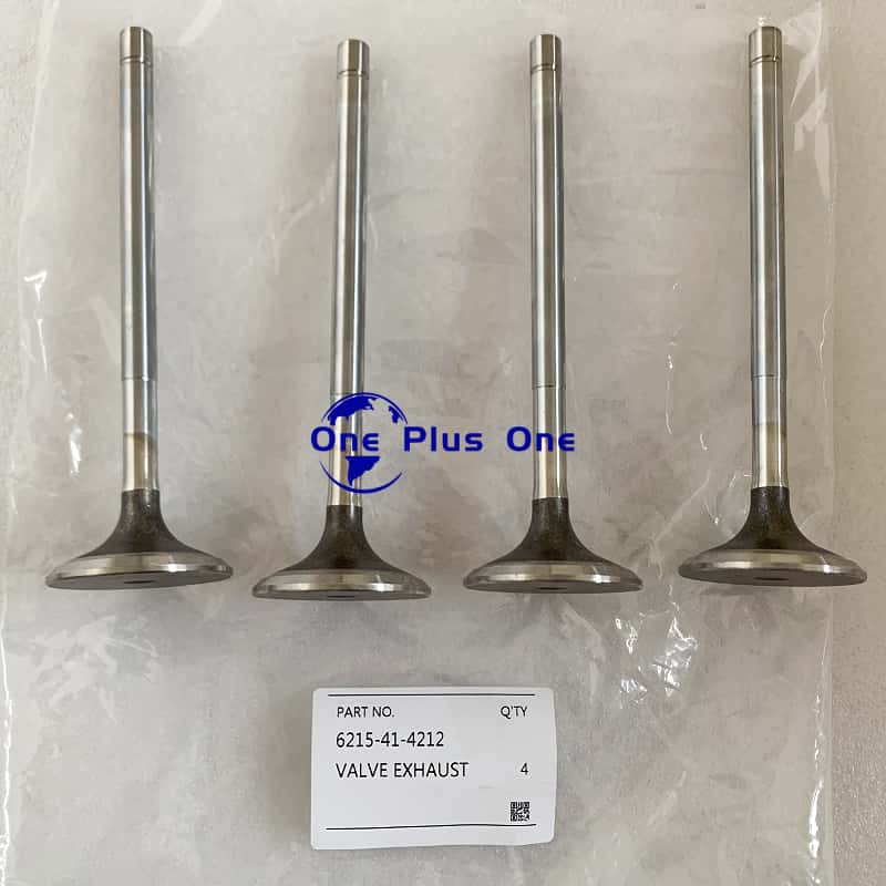 6215-41-4212 Exhaus Valve SAA6D140E Komatsu Motor Eksoz Supap İş Makinası Yedek Parça