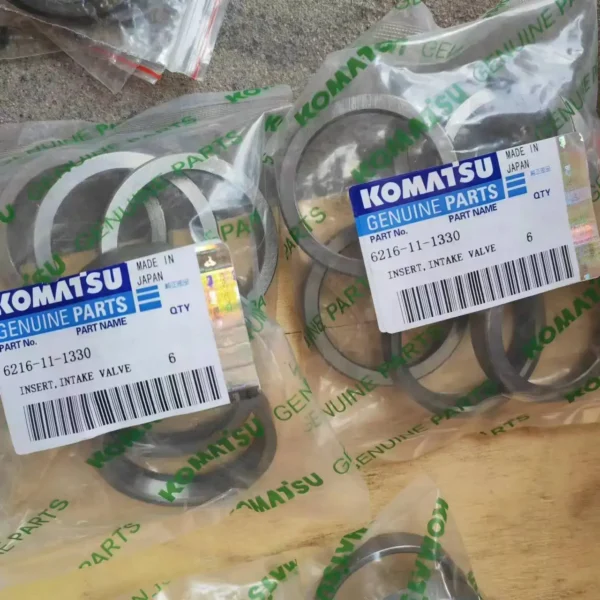 6216-11-1330 Insert Valve Seat Std SAA6D140E Komatsu Motor Emme Supap Bagası STD İş Makinası Yedek Parça