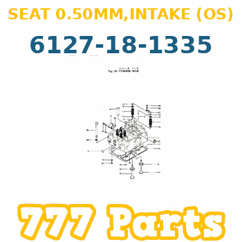 6127-18-1335 Seat Intake Valve 0,50mm KOMATSU SA6D155 Motor Emme Supap Bagası İş Makinası Yedek Parça